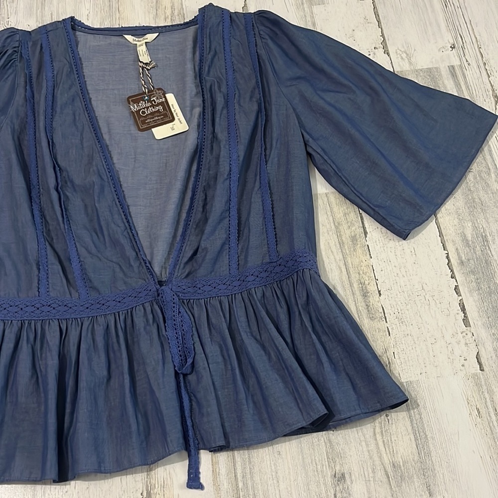 Matilda Jane Hour by Hour Top Size L. NEW - Picture 5 of 9